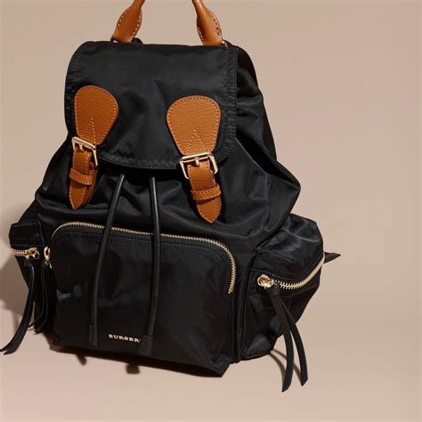 burberry medium buckled rucksack|BURBERRY Nylon Medium Rucksack Backpack Black.